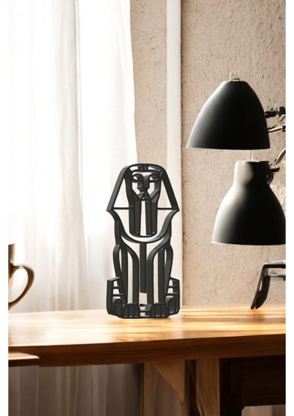 Büyük Gize Sfenksi Aile Line Art Figür - Minimalist Dekor & Koleksiyon, Ev Dekoru, 3D Baskı fiyatları