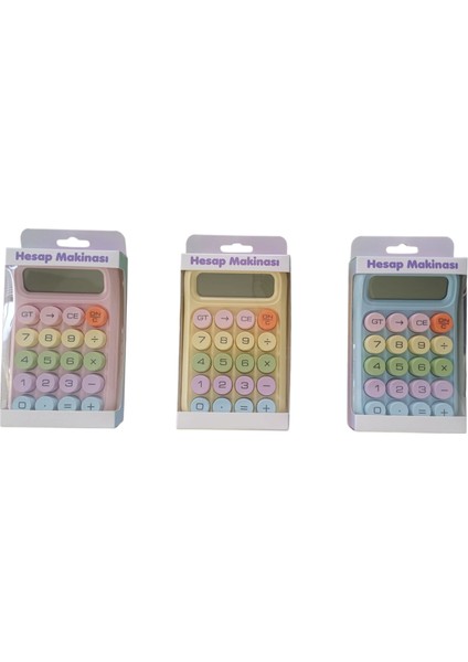 Renkli Büyük Bilgisayar Tuşlu 10 Haneli LCD Ekran Hesap Makinesi