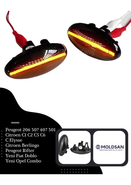 Citroen Berlingo Animasyonlu LED Sinyal