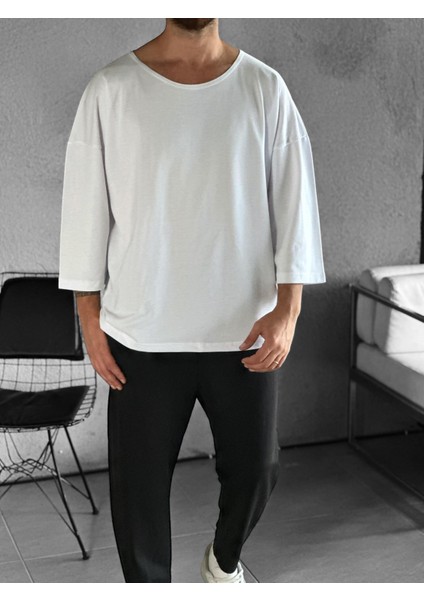 Fakir Kol Beyaz Bohem T-Shirt