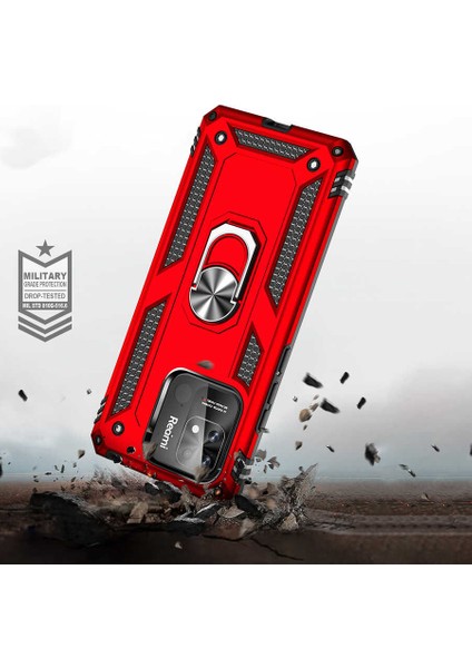 Xiaomi Poco C40 Kılıf Tkdr Vega Kapak-Kırmızı indirimleri