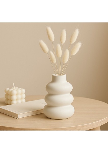 Bubble Beton Vazo | Japandi Stil El Yapımı Minimal Vazo