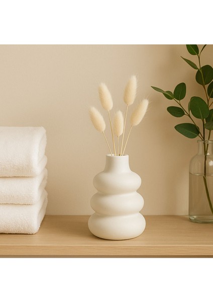 Bubble Beton Vazo | Japandi Stil El Yapımı Minimal Vazo