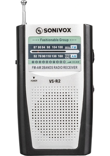 Gümüş Renk Analog Radyo Vs-R2