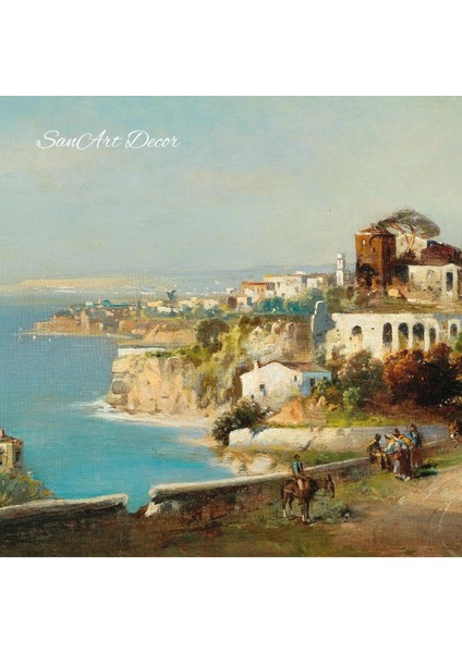 Vintage Tablo, Çerçeveli Yağlı Boya Tablosu, Çerçeveli Tablo, Sanatsal Dekor, Manzara Tablosu