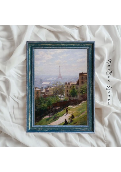 Çerçeveli Vintage Tablo, Yağlı Boya Tablosu, Çerçeveli Tablo, Sanatsal Dekor, Manzara Tablosu