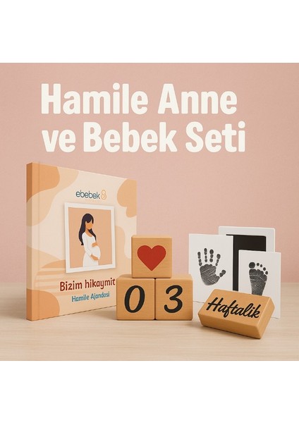 Anne Olmaya Giden En Tatlı Yolculuk: Hamilelikten Ilk Adıma Hatıra Seti - Her Anı Değerli