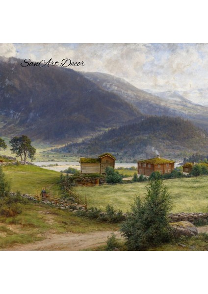 Çerçeveli Vintage Tablo, Yağlı Boya Tablosu, Çerçeveli Tablo, Sanatsal Dekor, Manzara Tablosu