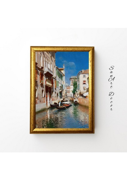 Çerçeveli Vintage Tablo, Yağlı Boya Tablosu, Çerçeveli Tablo, Sanatsal Dekor, Manzara Tablosu