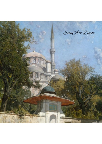 Çerçeveli Vintage Tablo, Yağlı Boya Tablosu, Çerçeveli Tablo, Sanatsal Dekor, Manzara Tablosu