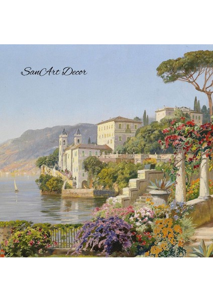 Çerçeveli Vintage Tablo, Yağlı Boya Tablosu, Çerçeveli Tablo, Sanatsal Dekor, Manzara Tablosu