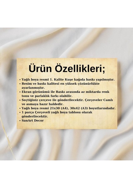Çerçeveli Vintage Tablo, Yağlı Boya Tablosu, Çerçeveli Tablo, Retro Dekor, Manzara Tablosu