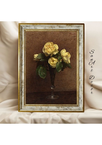 Çerçeveli Vintage Tablo, Yağlı Boya Tablosu, Çerçeveli Tablo, Sanatsal Dekor, Tablo, Retro Tablo