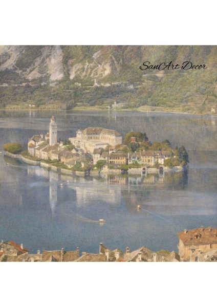 Çerçeveli Vintage Tablo, Yağlı Boya Tablosu, Çerçeveli Tablo, Sanatsal Dekor, Manzara Tablosu