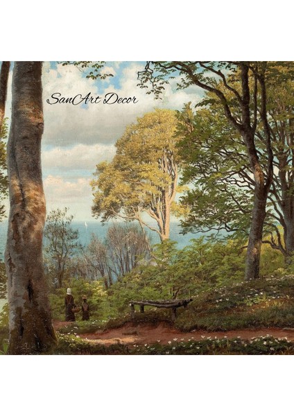 Çerçeveli Vintage Tablo, Yağlı Boya Tablosu, Çerçeveli Tablo, Sanatsal Dekor, Manzara Tablosu