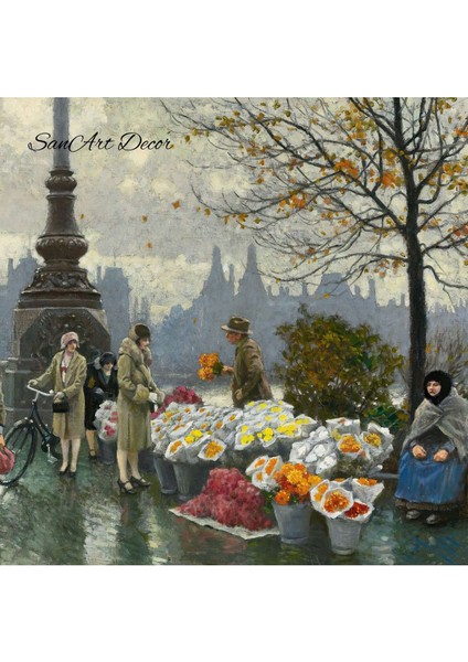 Çerçeveli Vintage Tablo, Yağlı Boya Tablosu, Çerçeveli Tablo, Sanatsal Dekor, Manzara Tablosu