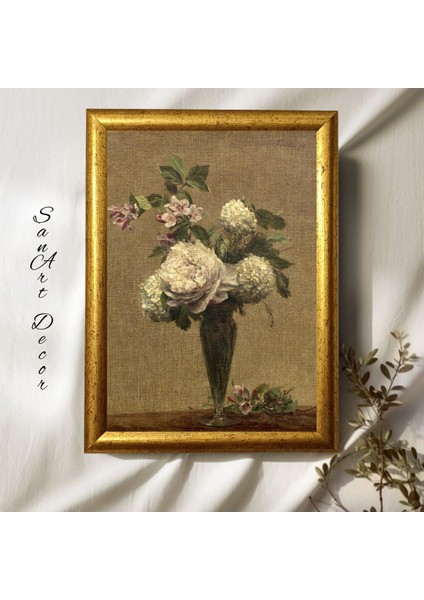 Çerçeveli Vintage Tablo, Yağlı Boya Tablosu, Çerçeveli Tablo, Sanatsal Dekor, Tablo, Retro Tablo