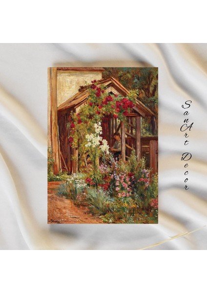 Çerçeveli Vintage Tablo, Yağlı Boya Tablosu, Çerçeveli Tablo, Sanatsal Dekor, Manzara Tablosu