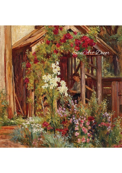 Çerçeveli Vintage Tablo, Yağlı Boya Tablosu, Çerçeveli Tablo, Sanatsal Dekor, Manzara Tablosu