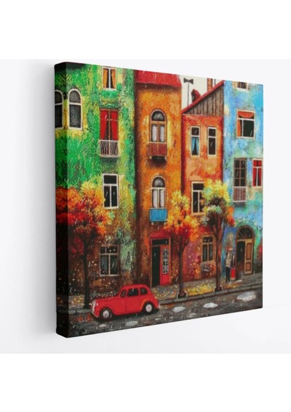 - Renkli Hollanda Evleri Kanvas TABLO-5865 fiyatları