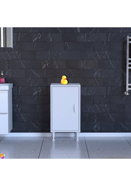 Küçük Alanlar Için Akıllı Çözümler 45X75X32,5 Cm’ Lik 1 Kapaklı 2 Göz Raf Dolap