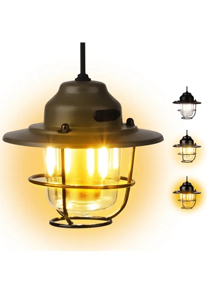LED Şarj Edilebilir Dış Mekan Kamp Işığı, Taşınabilir Mini Çadır Acil Durum Lambası