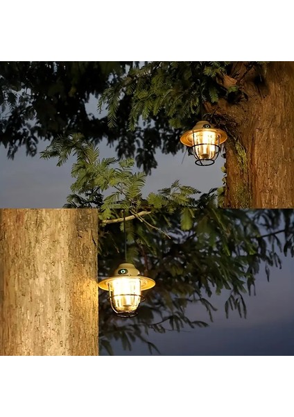 LED Şarj Edilebilir Dış Mekan Kamp Işığı, Taşınabilir Mini Çadır Acil Durum Lambası