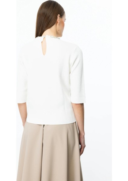 53301 Onteks Yakası Taşlı Bluz fırsatları