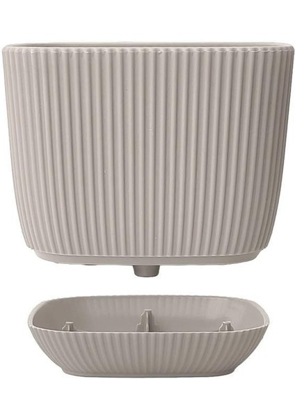 KRS-381 Dekoratif Plastik Mercan Kare Saksı 0.27 Litre No 1 fırsatları