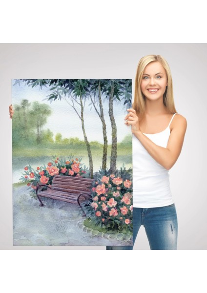 - Pembe Çiçekler Kanvas TABLO-5974 modelleri