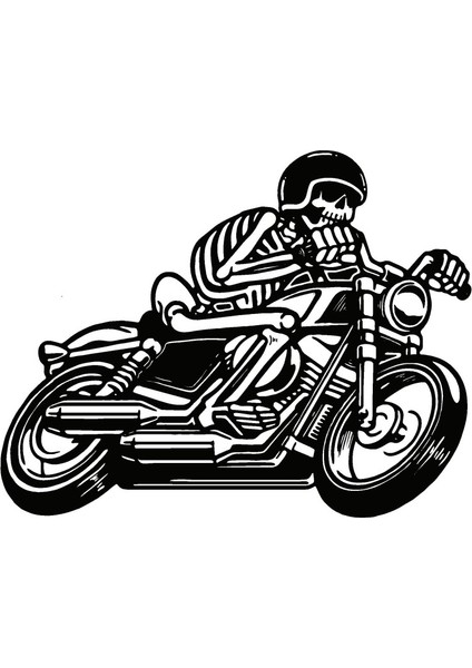 Klasik Motosikletler Model 13 Oto Özel Yeni Sticker 25 x 20 cm