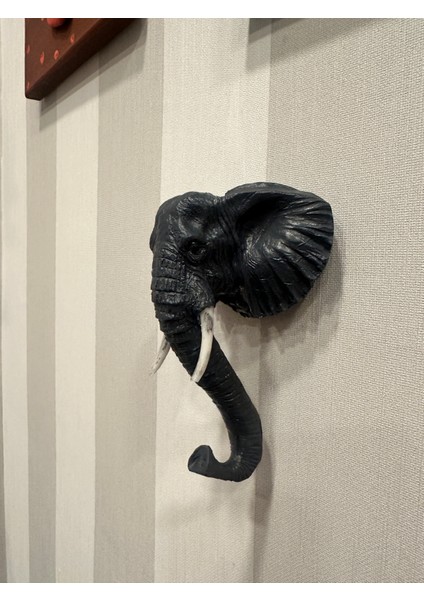 Fil Dekoratif Duvar Elbise Askılığı