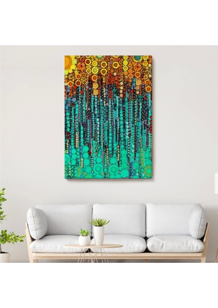 - Renkli Sarmaşık Duvar TABLOSU-6101