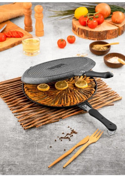 Döküm Balık Tavası Taşhan Döküm Çift Taraflı modelleri