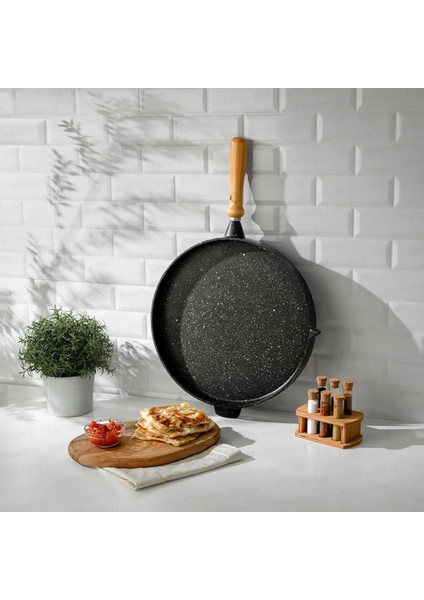 Nehir Granit Döküm 33CM Gözleme Tavası