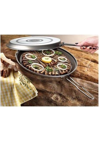 Siyah Çift Taraflı Tava