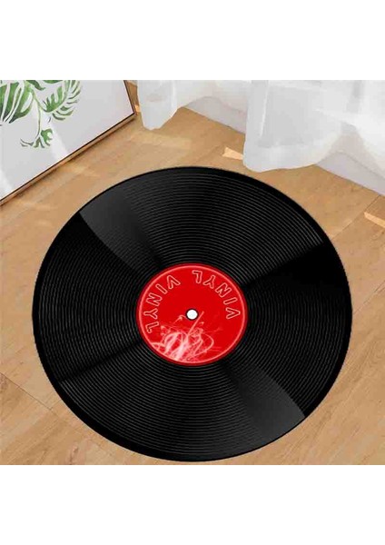 Gerçek Kırmızı Plak Şeklinde Makinede Yıkanabilir Süngerli Yüzey Kaymaz Dot Taban Halı