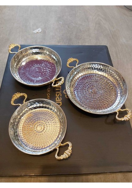 3 Lü Bakır Sahan Set fiyatları