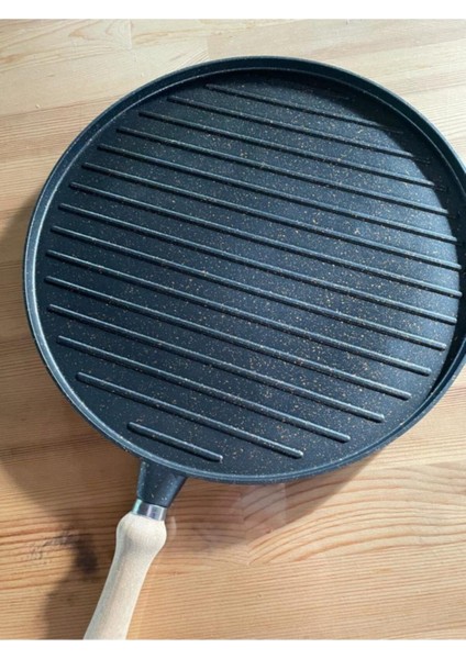 Döküm Çift Taraflı Gözleme ve Izgara Tava 34 cm