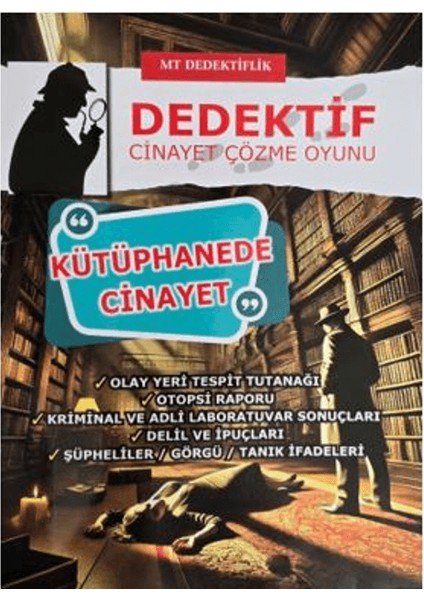 Dedektiflik Cinayet Çözme Oyunu - Kütüphanede Cinayet