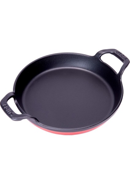 Kırmızı Yuvarlak Demir Döküm Sahan Tava 22 cm fiyatları