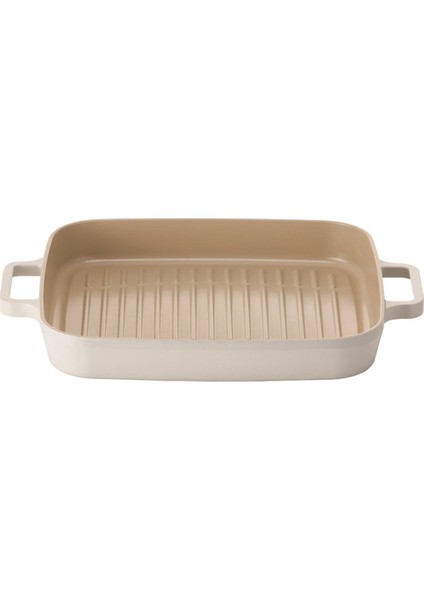 Fika Dikdörtgen Aluminyum Grill Tava 28CM, Bej modelleri