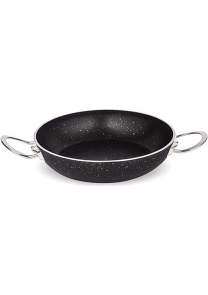 Granit Yumurta Tavası 18 cm Siyah Metal Sap