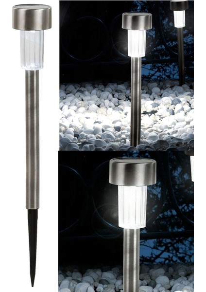 Çelik Solar Aydınlatma Büyük Boy 5 Adetli 38CM AG120