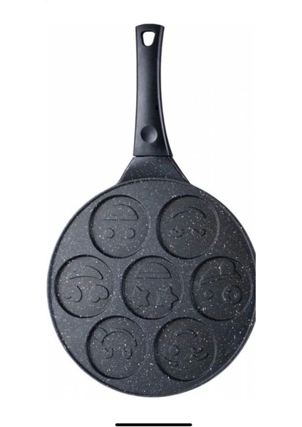 Döküm Granit Emojili Pankek Waffle Burger Tavası indirimleri