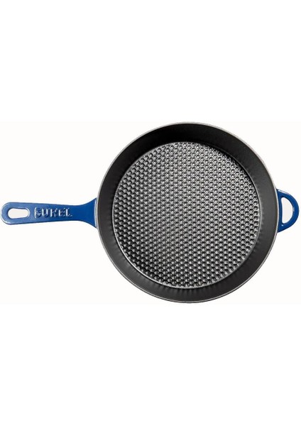 Demirdöküm Cam Kapaklı Tava 28 cm Mavi Petekli Taban modelleri