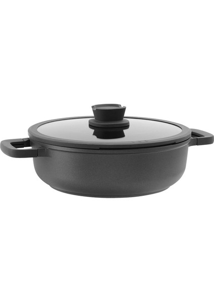 Yapışmaz Kapaklı Alüminyum Döküm 2 Saplı Sote Tavası 28 cm