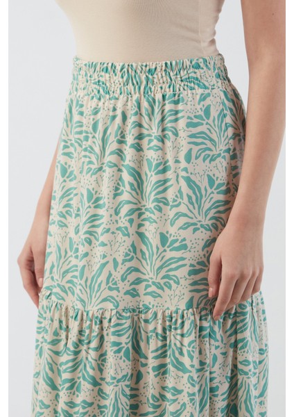 Desenli Beli Lastikli Etek indirimleri