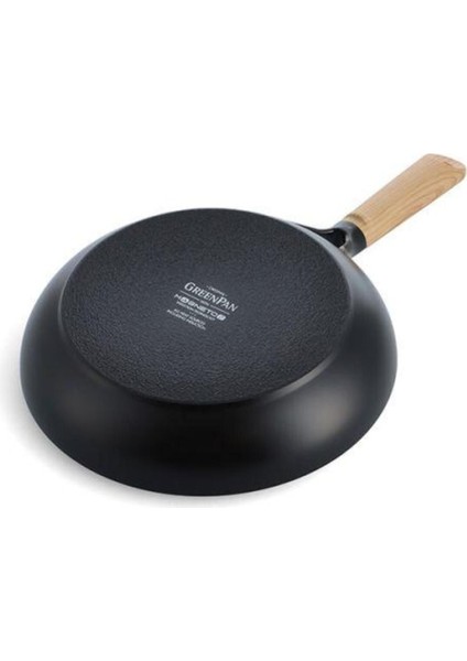 Eco Shape 28CM Meşe Sap Görünümlü Grill Tava Yuvarlak