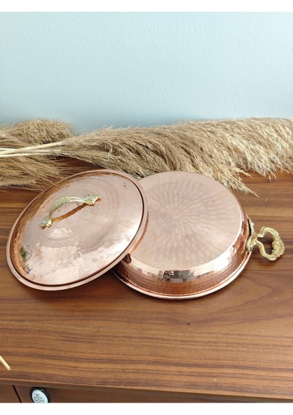 Bakır Kapaklı Tava, Menemen Sahan 22 cm modelleri